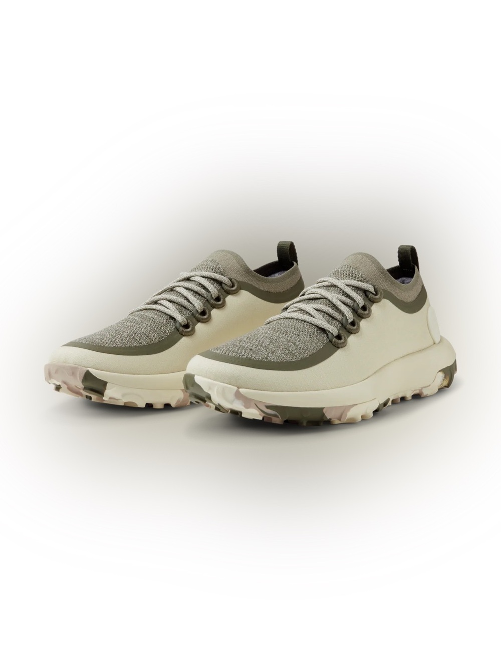 (nwot) allbirds women Knit Sneaker in Olive and Tan
